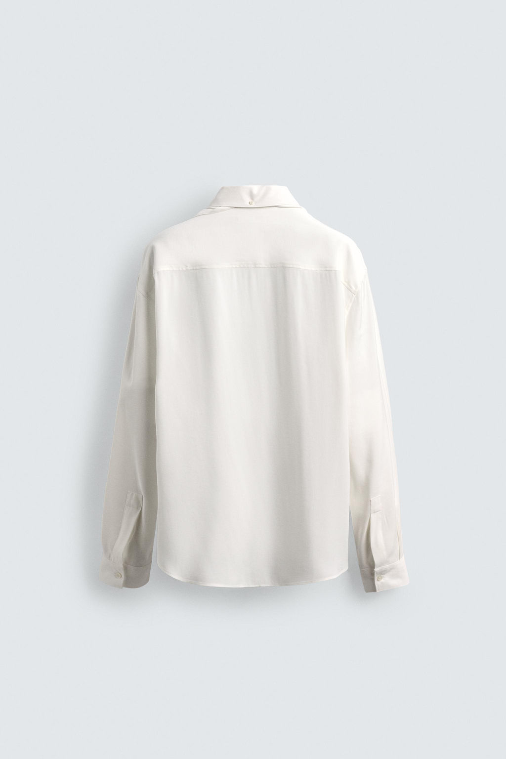 CAMISA FLUIDA LAZO CORTO / Blanco - Zara фото 8