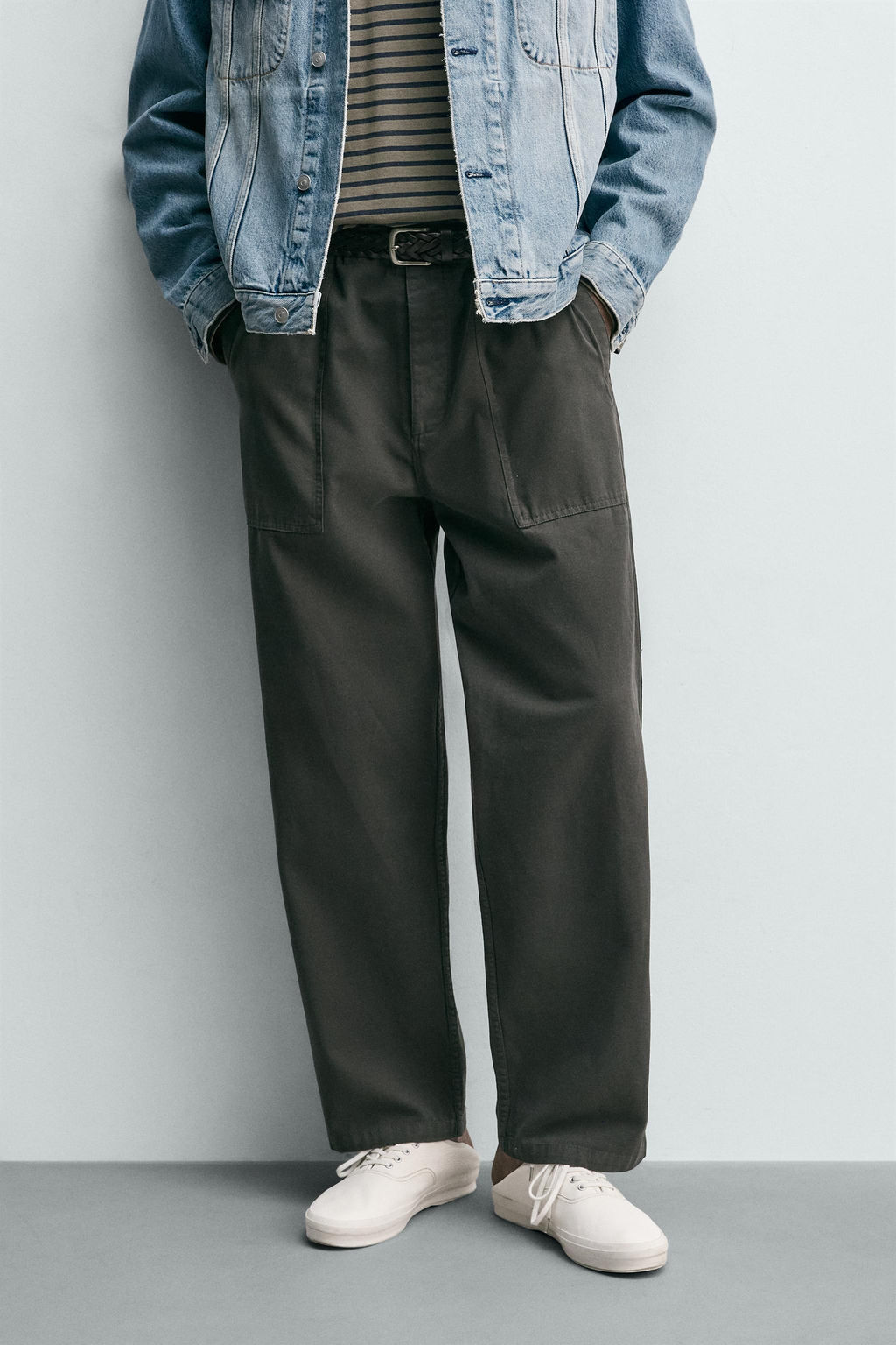 PANTAL?N RELAXED FIT TRABILLAS / Marr?n - Zara фото 2