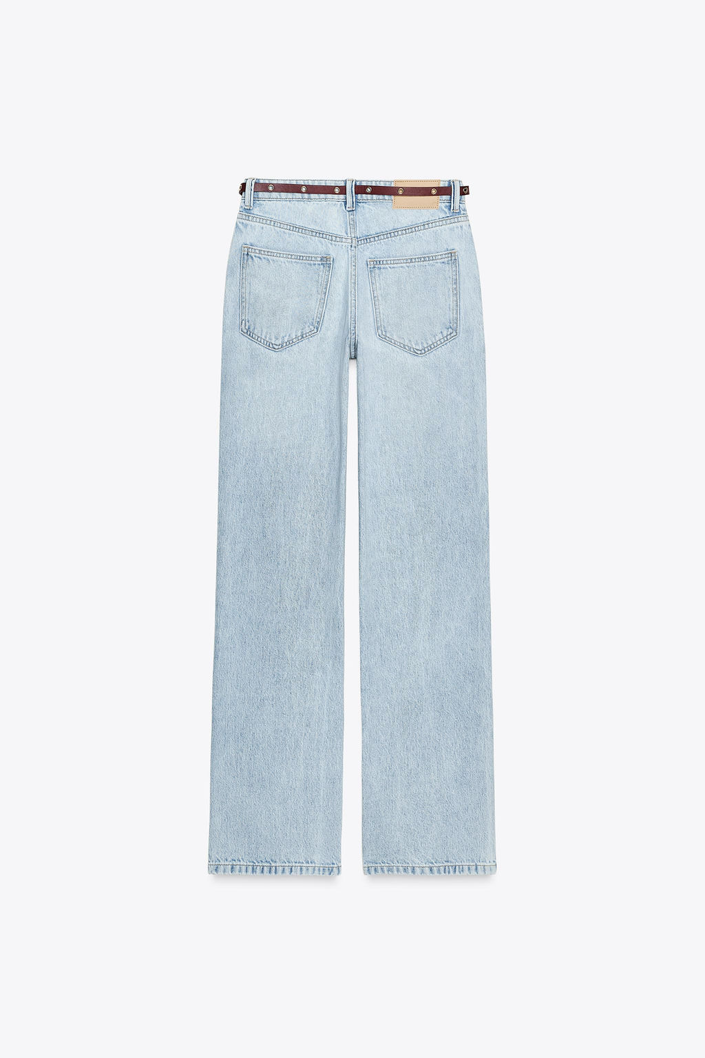 Z1975 REGULAR FIT HIGH-WAIST JEANS WITH BELT - Zara фото 28