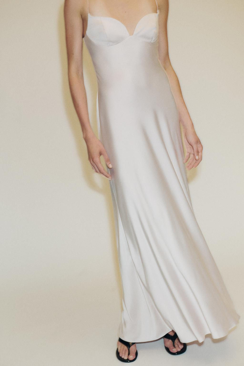 LONG SATIN DRESS - Zara фото 2