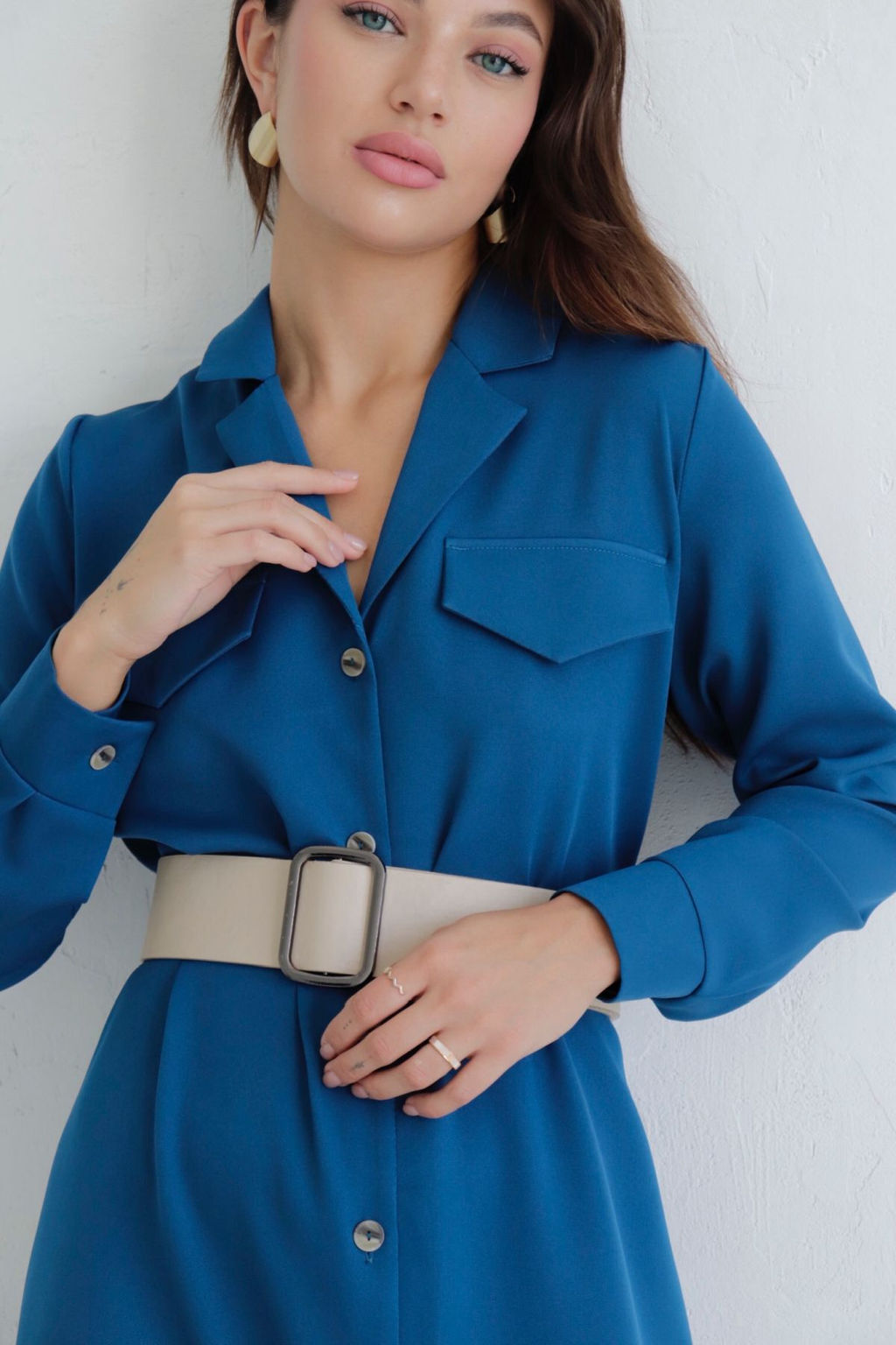 Платье-рубашка с английским воротником - Martichelli фото 30