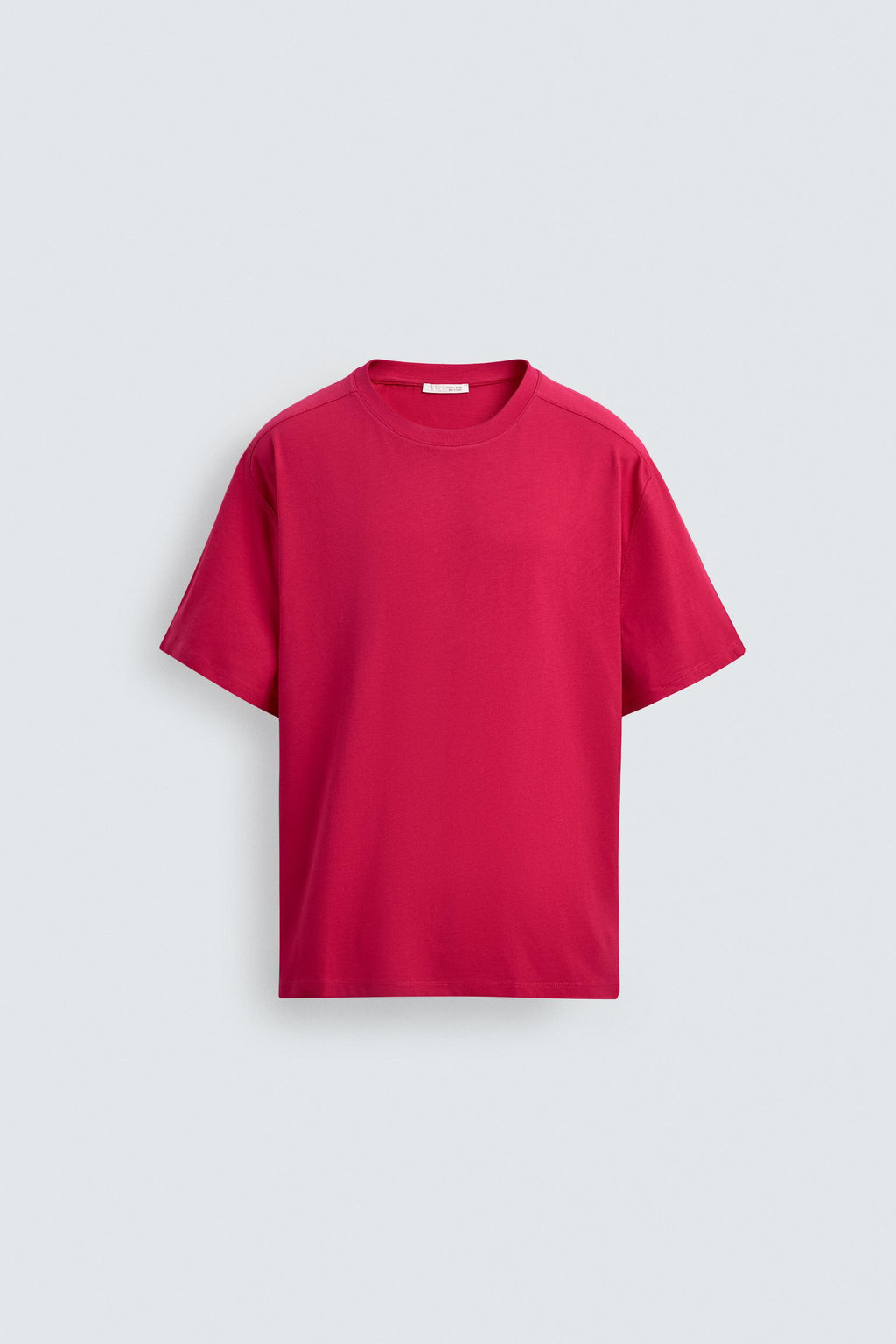 CAMISETA RELAXED FIT COSTURAS / Fucsia