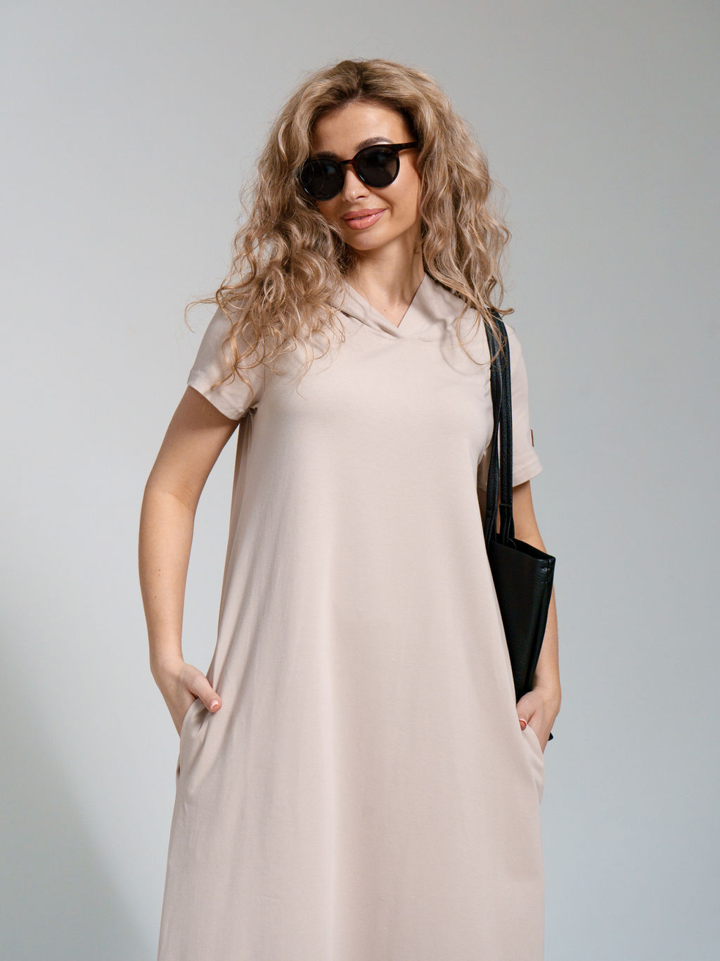 970 Платье-мантия "Бежевый"