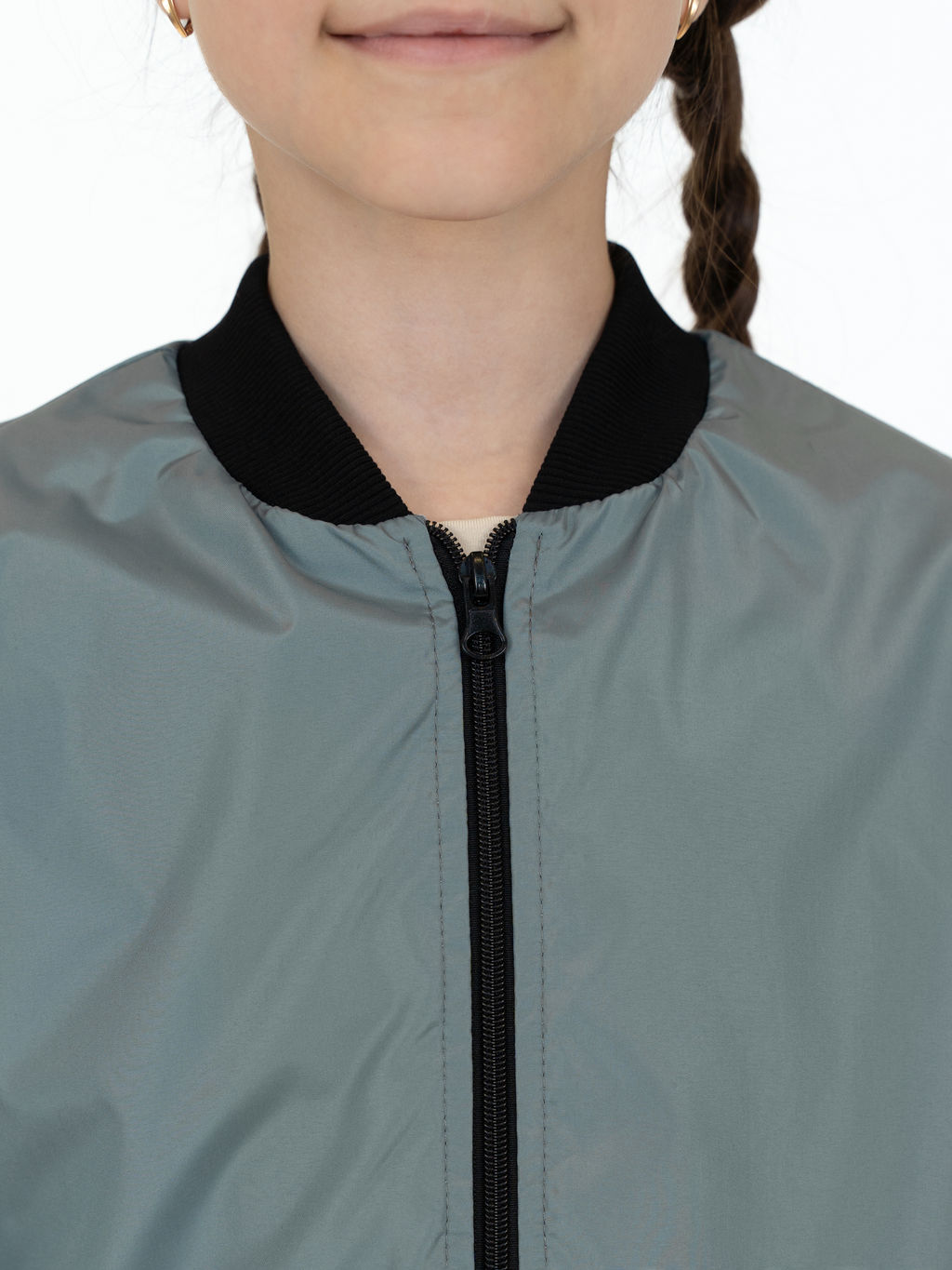 Ветровка детская светлосерая