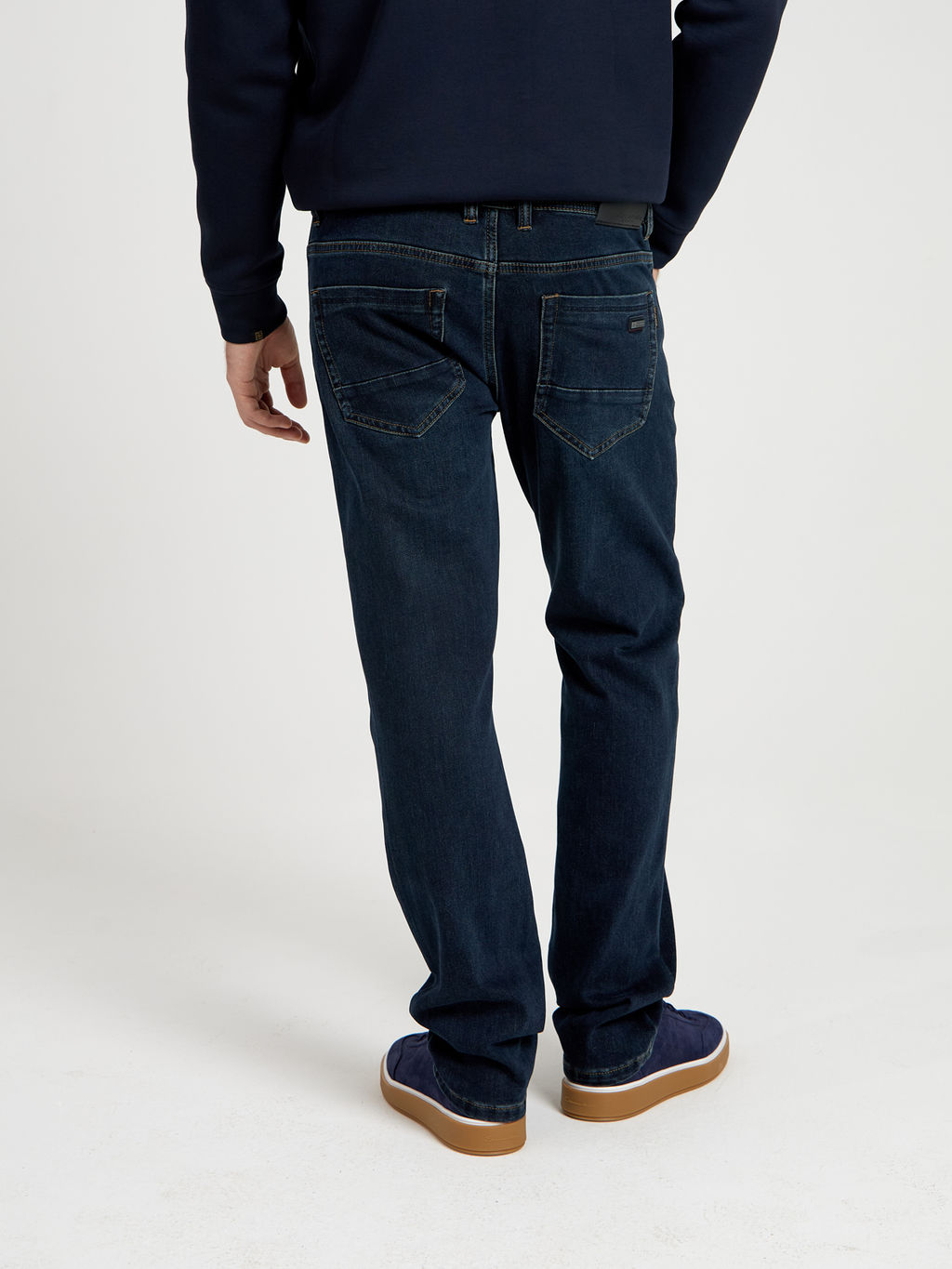 Утепленные мужские джинсы прямые кроя с начесом - Mossmore фото 12