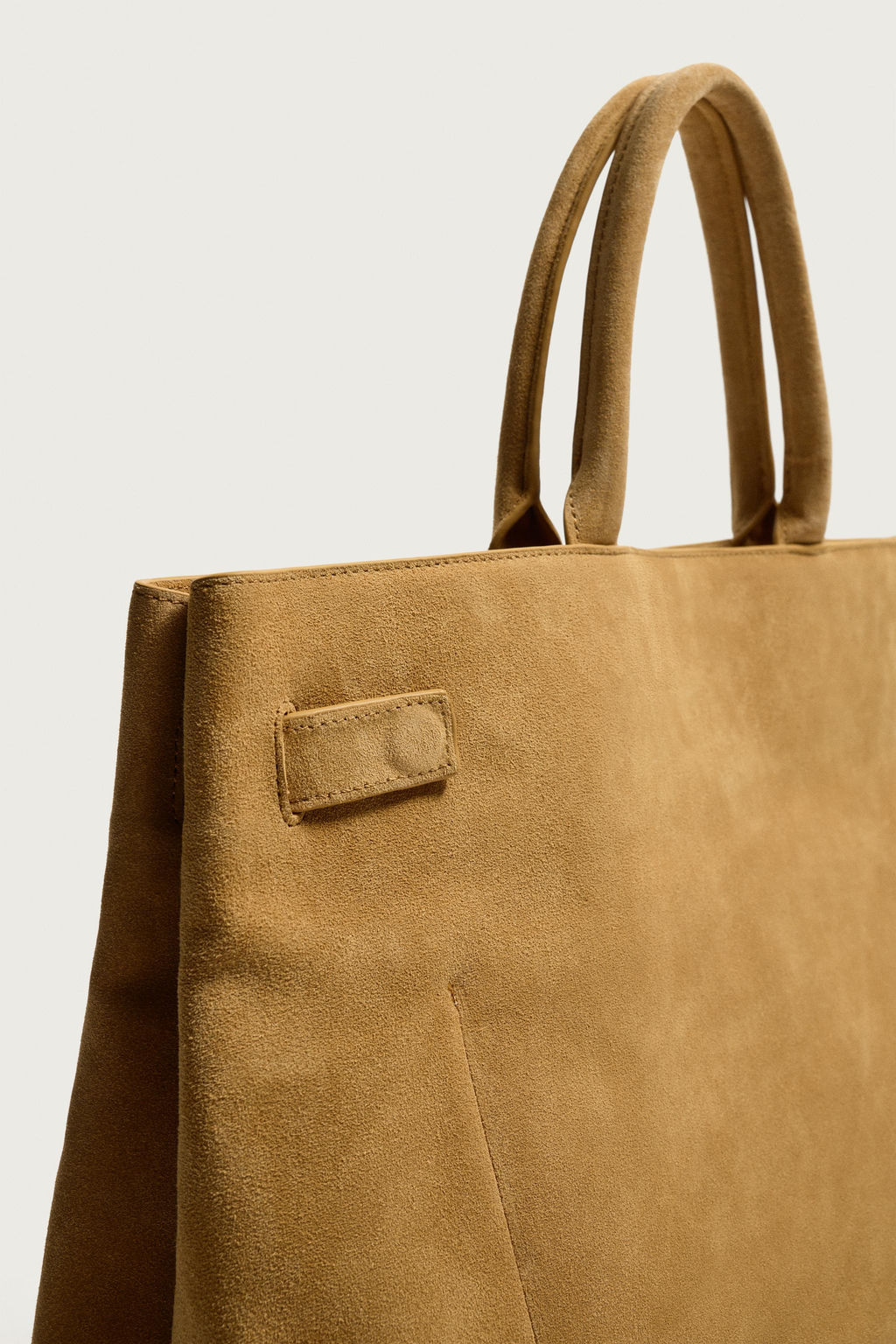 BOLSO DE MANO PIEL CINTUR?N / Marr?n Caramelo - Zara фото 6