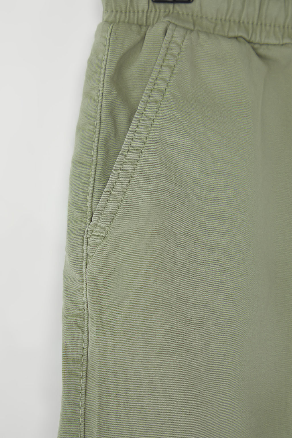 Ac?k Haki Pamuklu Basic Lastikli Cep Detayl? Erkek Cocuk Sort&Bermuda TKDSS25JE00006