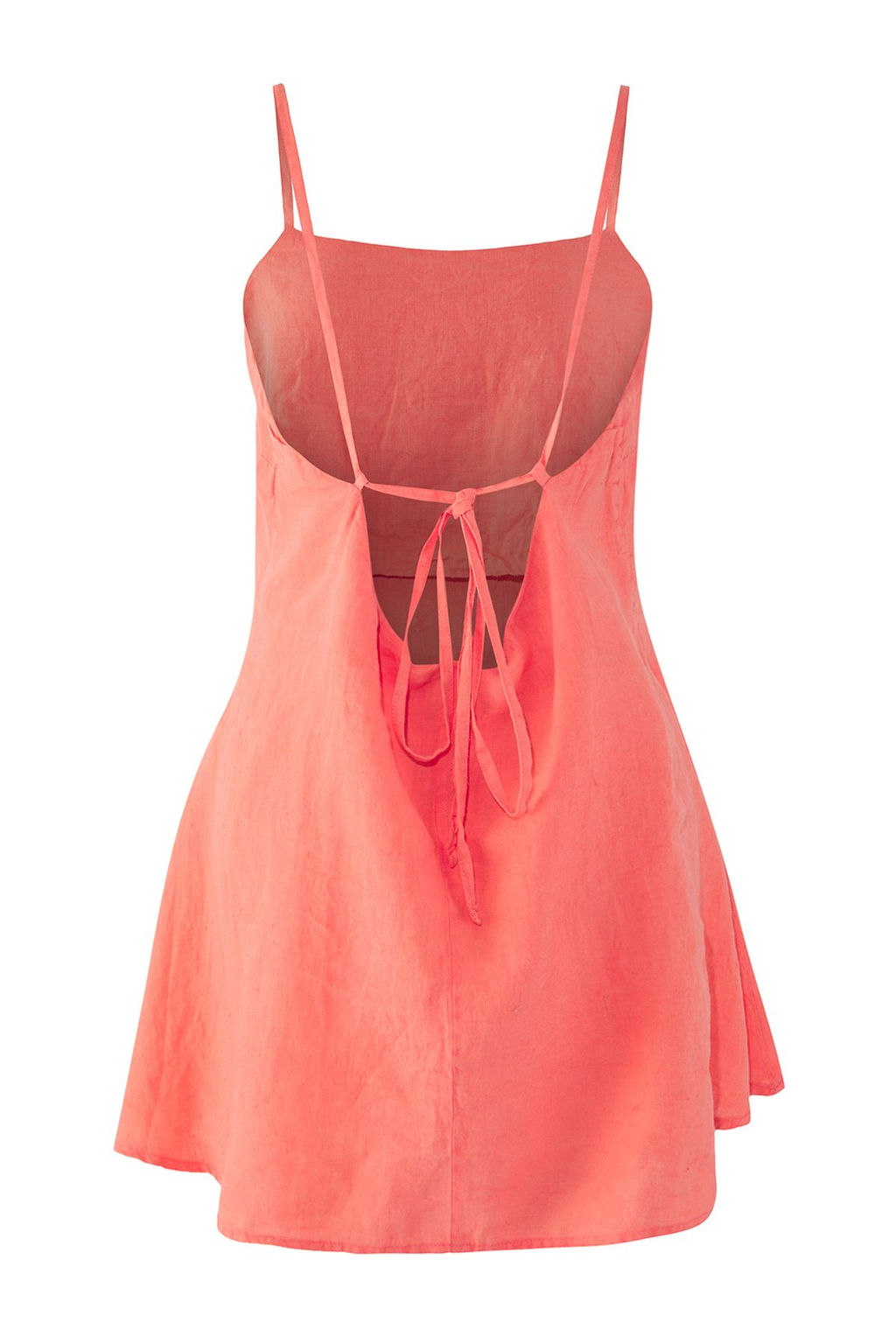 TRENDYOLMILLA Siyah Mini Dokuma %100 Keten Plaj Elbisesi TBESS25EL00103 фото 11