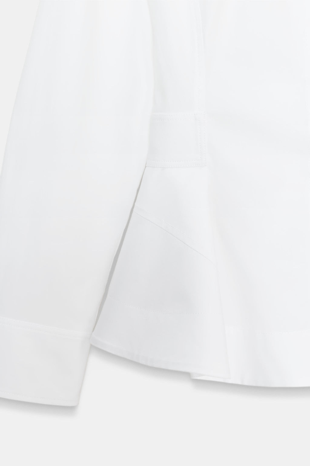 CAMISA POPEL?N PEPLUM ZW COLLECTION / Blanco - Zara фото 7
