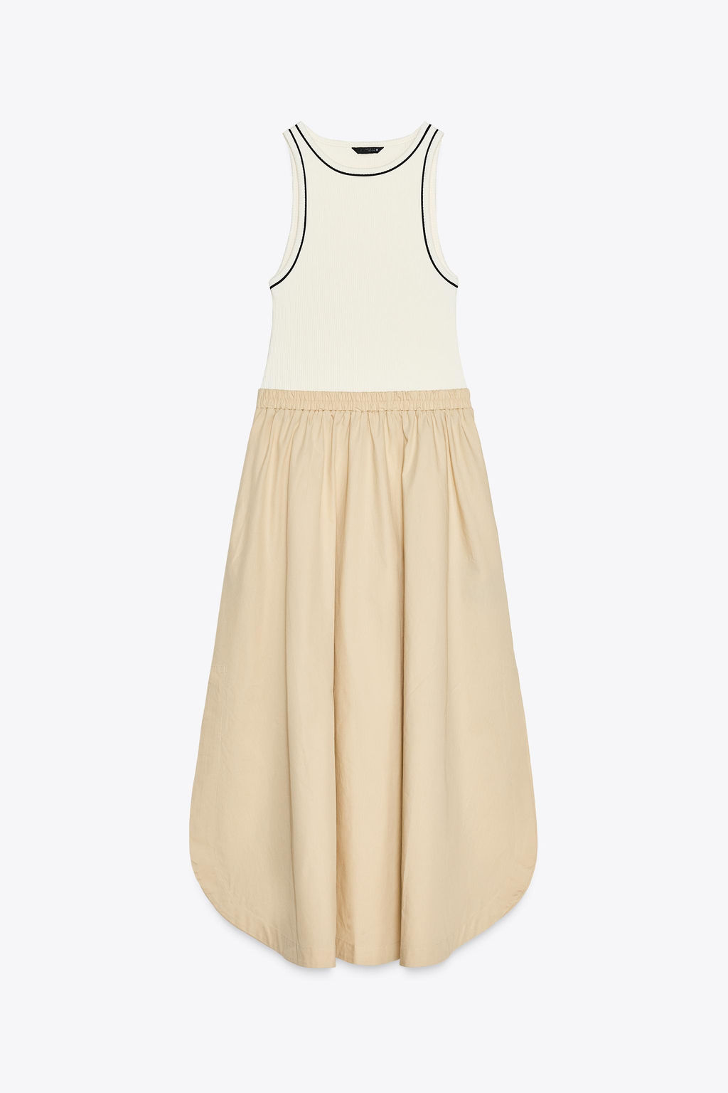 CONTRAST MIDI DRESS - Zara фото 8