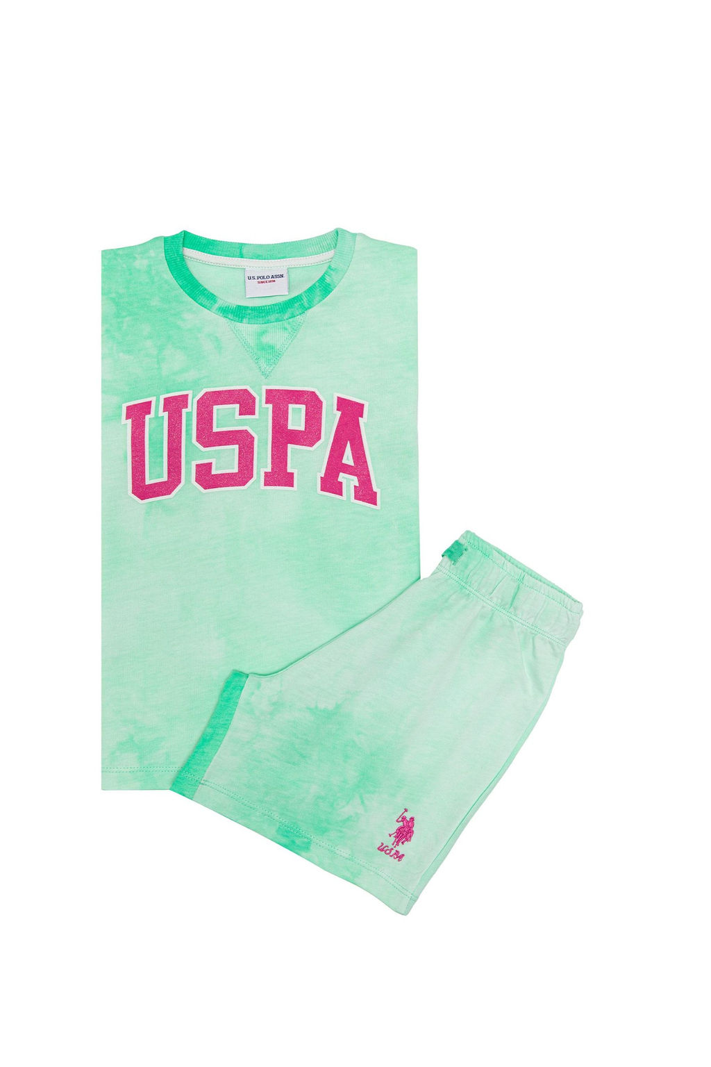 Мятный пижамный комплект для девочки Неожиданная скидка в корзине - U.s. polo assn фото 3