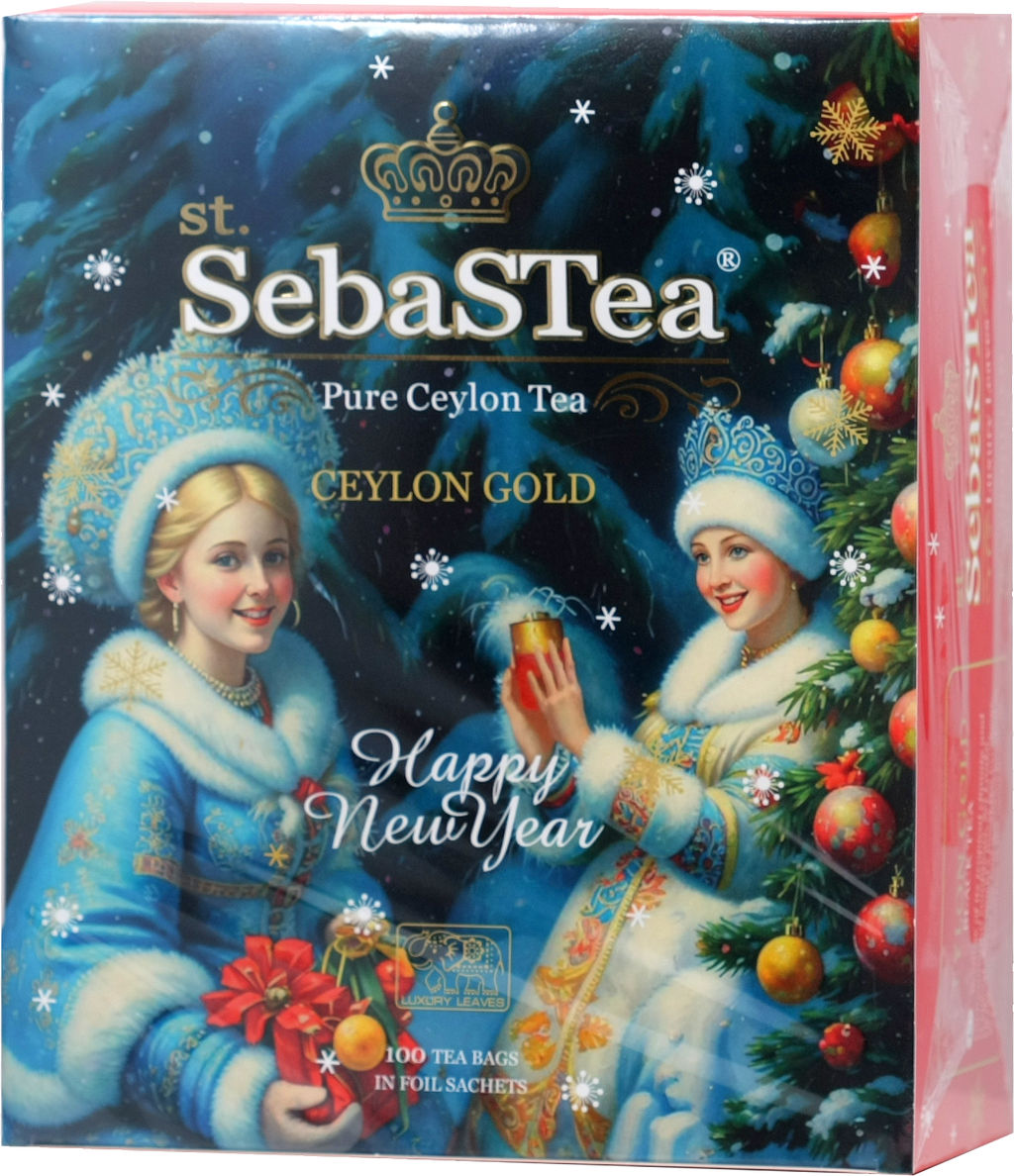 SebaSTea. Новый год. Tea Snowgirls. Снегурочки карт.упаковка, 100 пак.