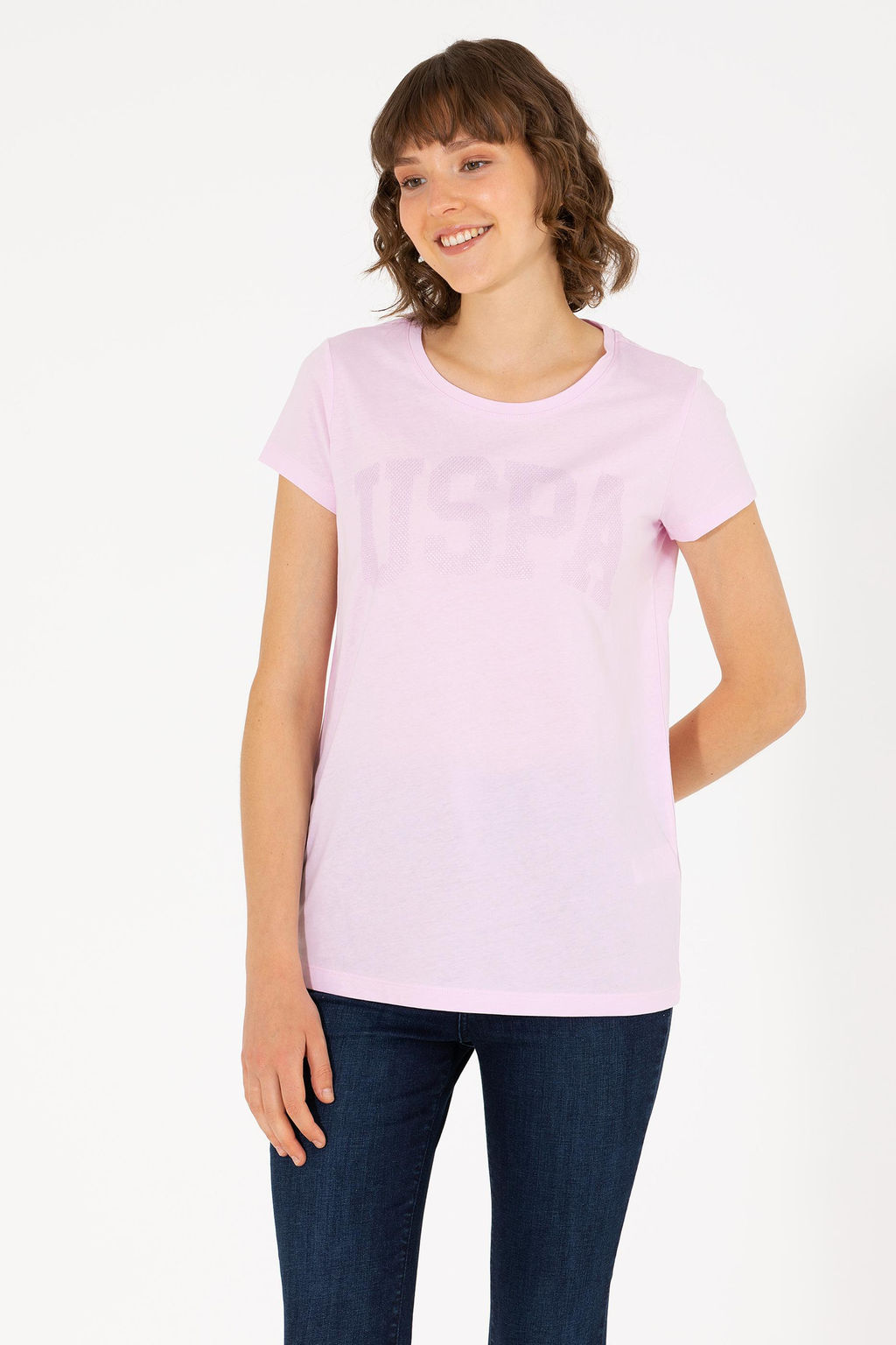 U. S. Polo Assn Женская базовая футболка с круглым вырезом Magnolia - U.s. polo assn фото 3