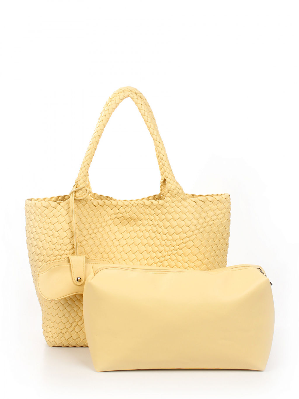 LACCOMA сумка СУ1033-А-светло-желтый эко кожа хлопок  фото 4