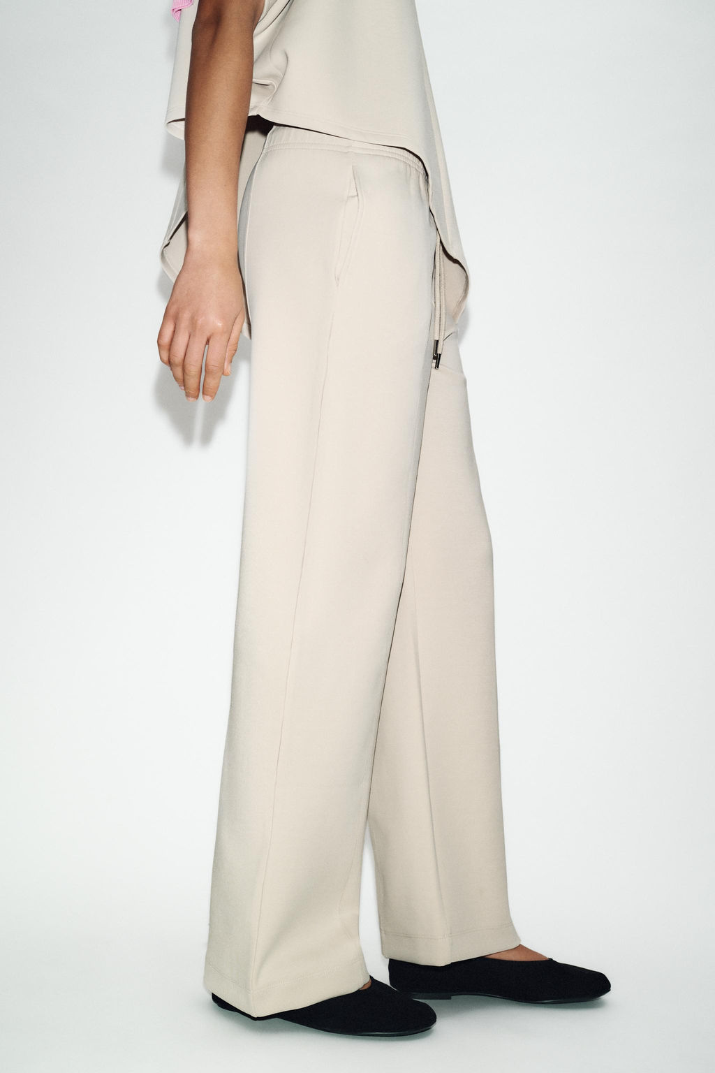 INTERLOCK STRAIGHT-LEG TROUSERS - Zara фото 3