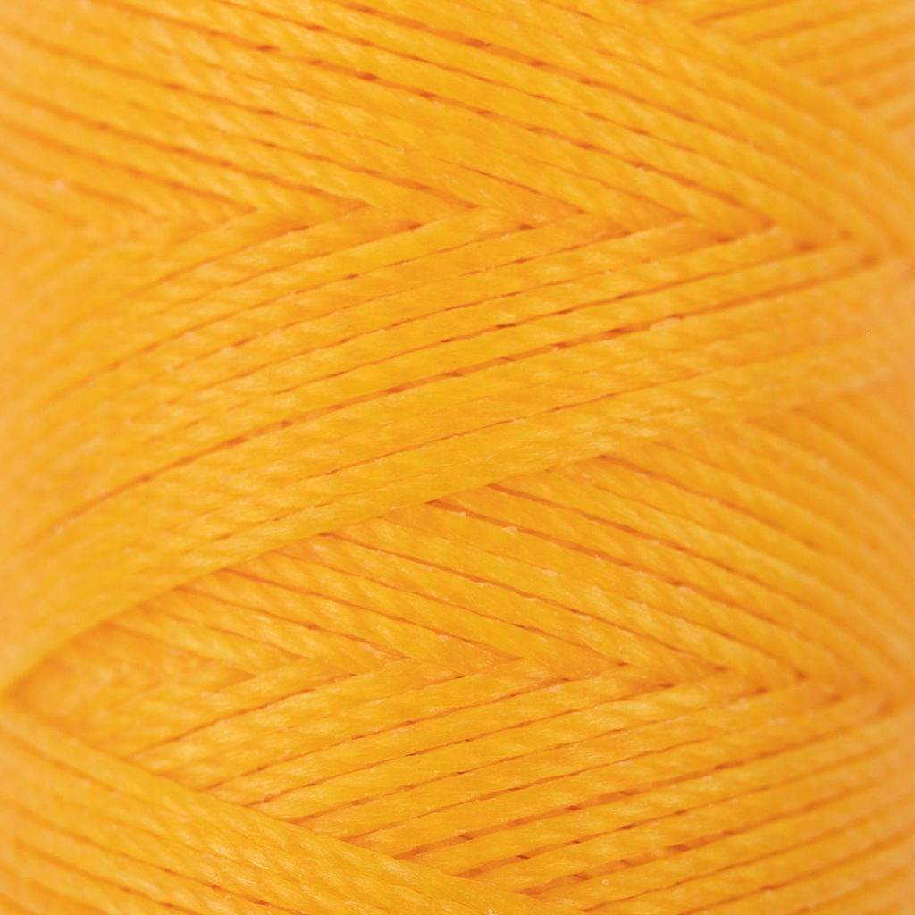 Промысел Нитки вощёные кручёные (полиэстер) LC-005 для кожи 0.45 мм 40 м № 009 жёлтый