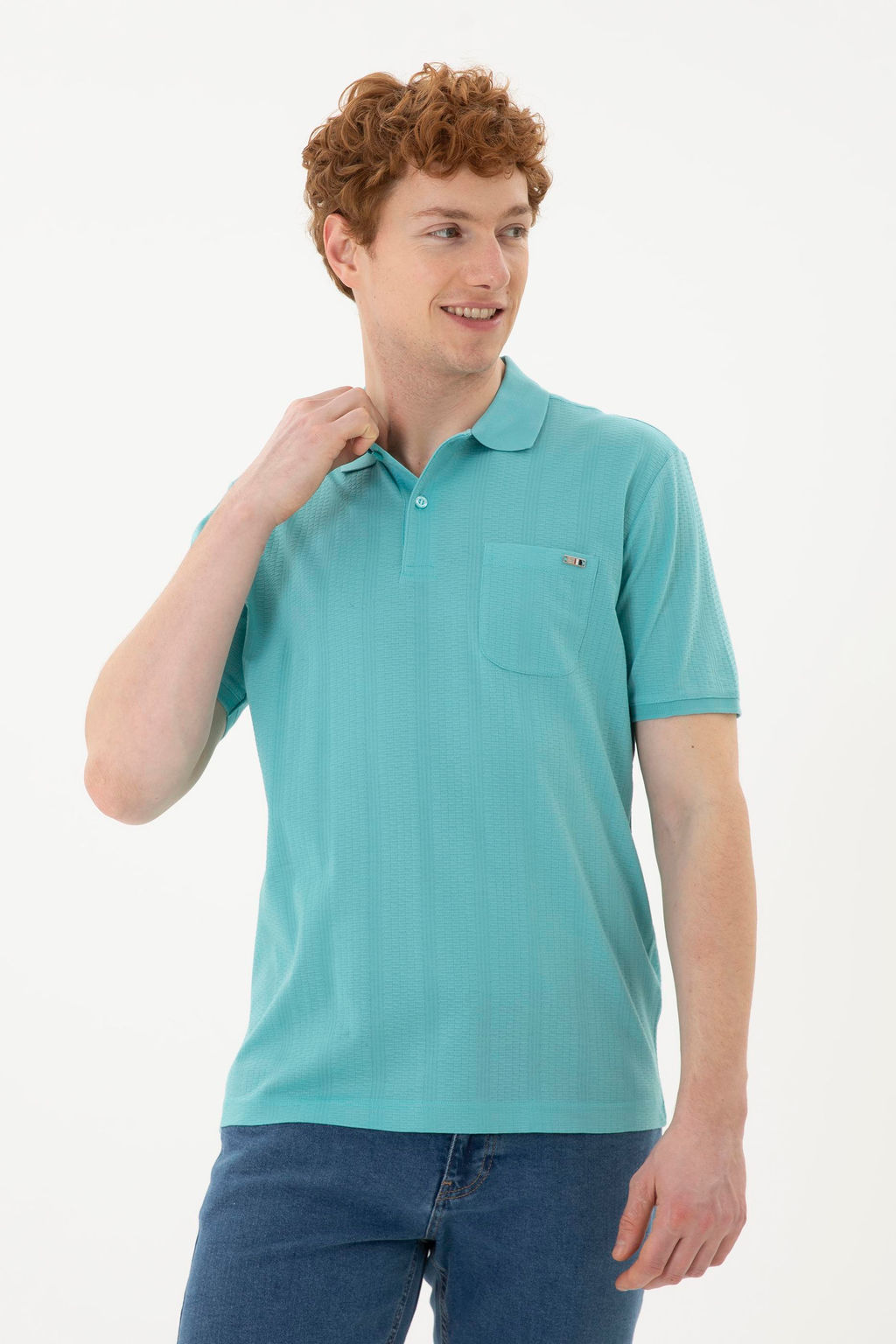 Мужская мятная футболка - U.s. polo assn фото 10
