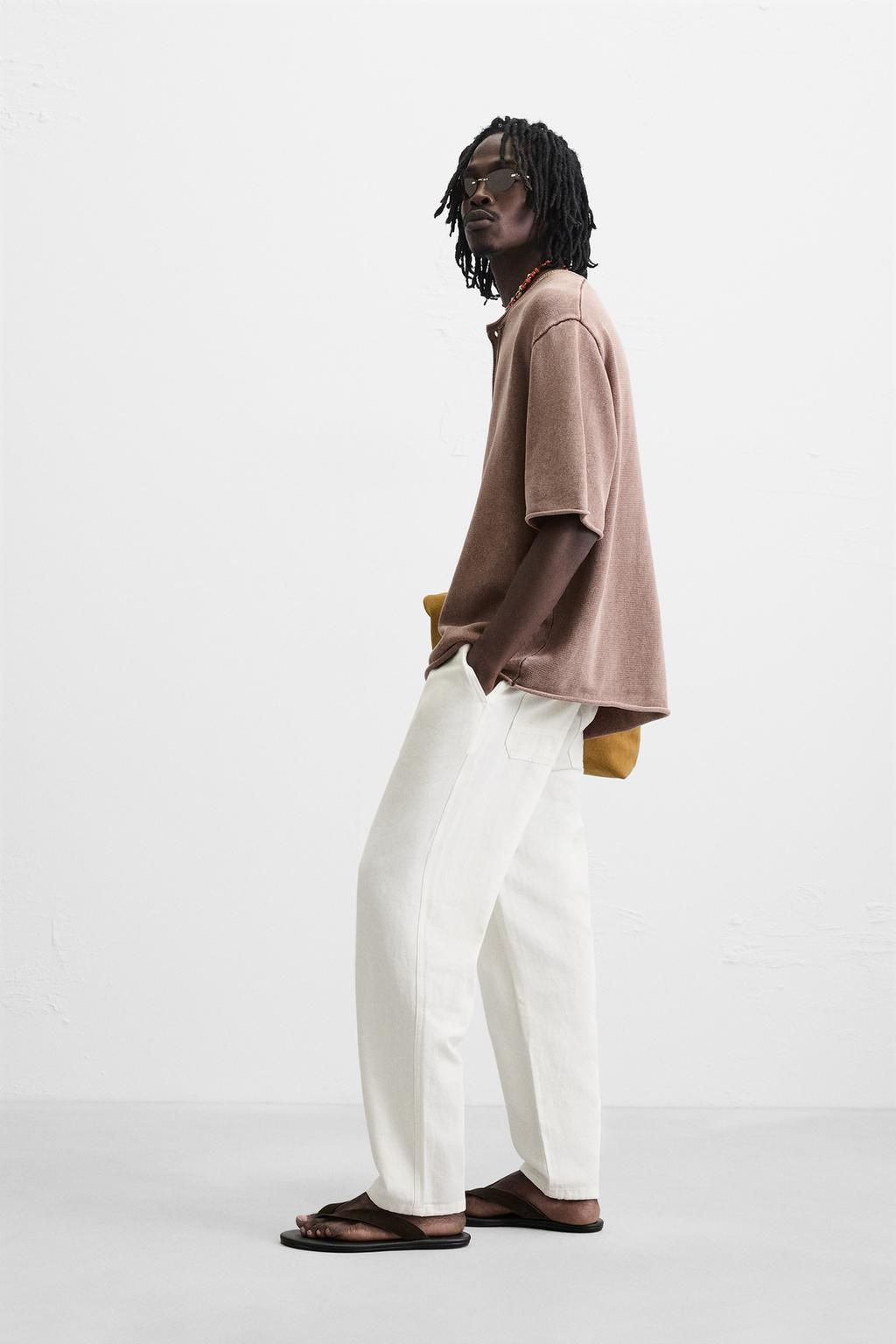 COTTON - LINEN TROUSERS - Zara фото 22
