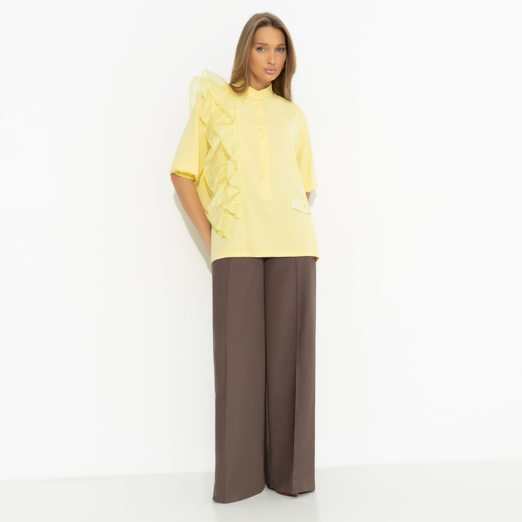 Рубашка комбинированная, Личное достижение (желтая) - Charutti фото 2