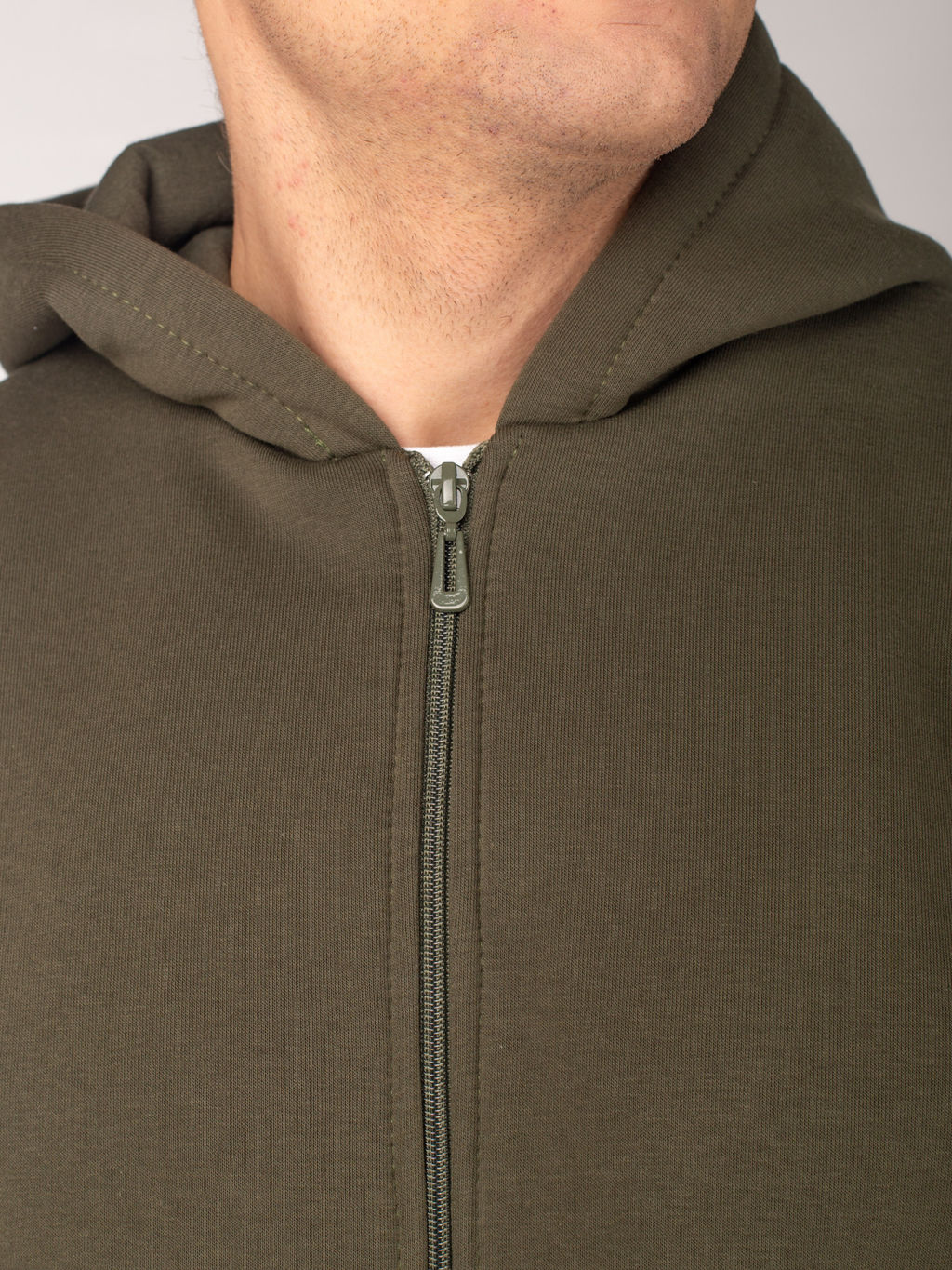 Толстовка мужская футер 3-х нитка начес пенье БАРС ХАКИ - Домтрик фото 3