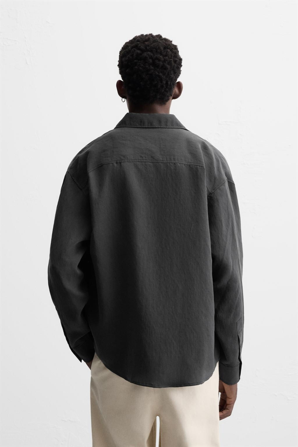 FLOWING SHIRT WITH POCKET - Zara фото 13