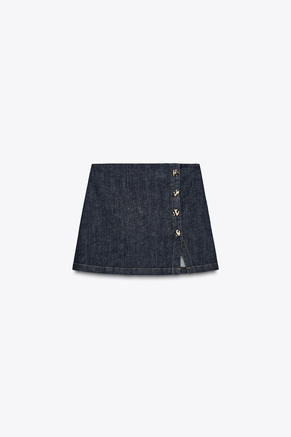 Z1975 DENIM SKORT WITH CROSSOVER BUTTONS - Zara фото 7