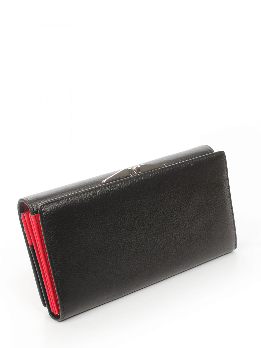 LACCOMA кошелек LA-1075-черный-красный натуральная кожа