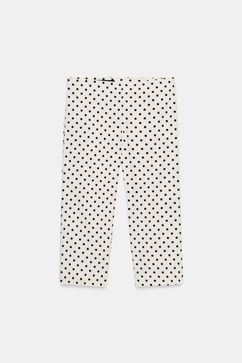 PANTAL?N CAPRI LUNARES / Blanco / Negro - Zara фото 4