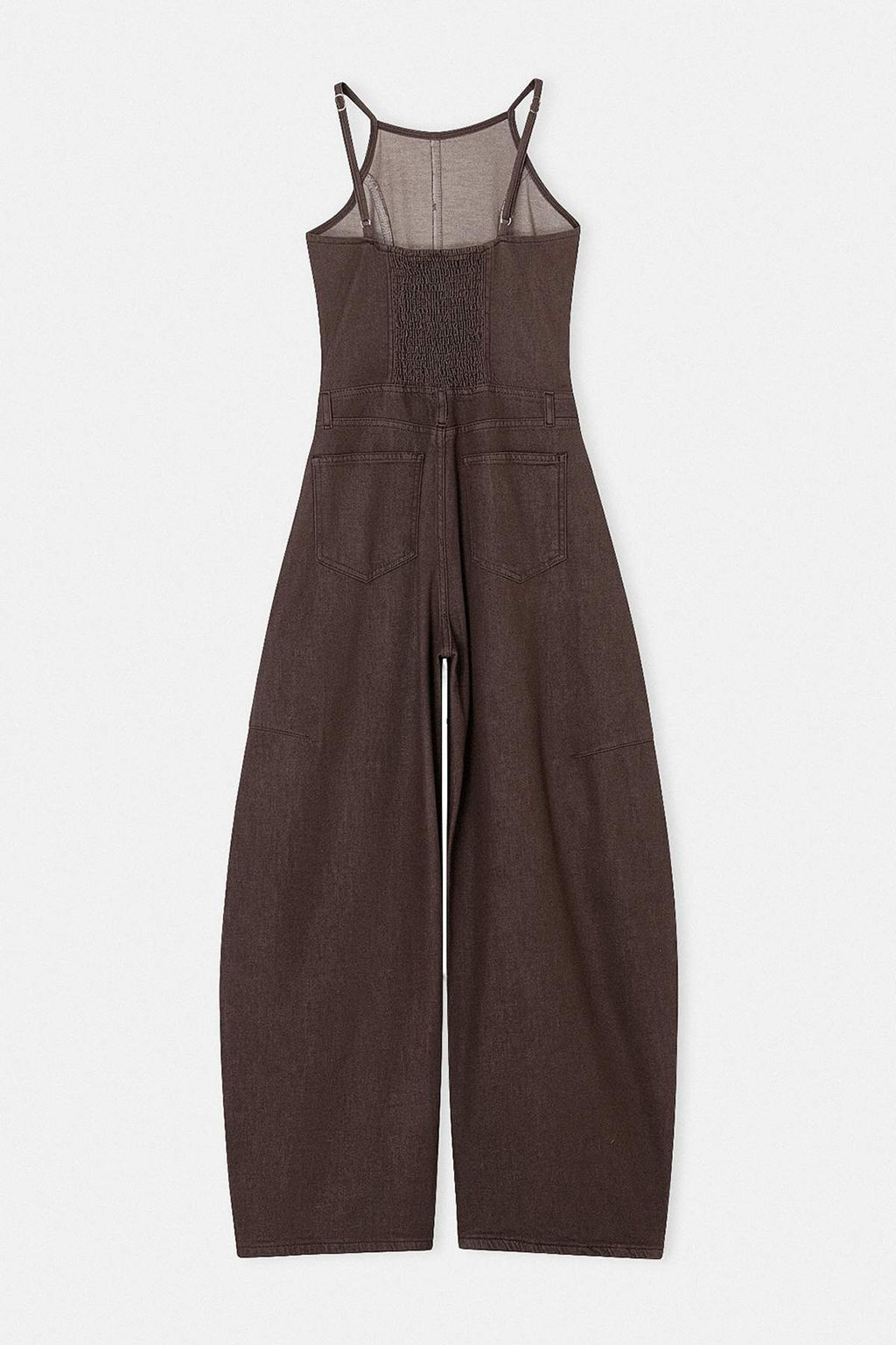 Kahverengi Ask_l_ Az Esnek Baggy Fit Denim Tulum TWOSS26TU00001 - Trendyolmilla фото 6