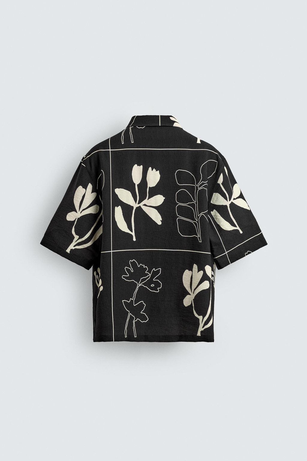 ABSTRACT PRINT FLOWING SHIRT - Zara фото 8