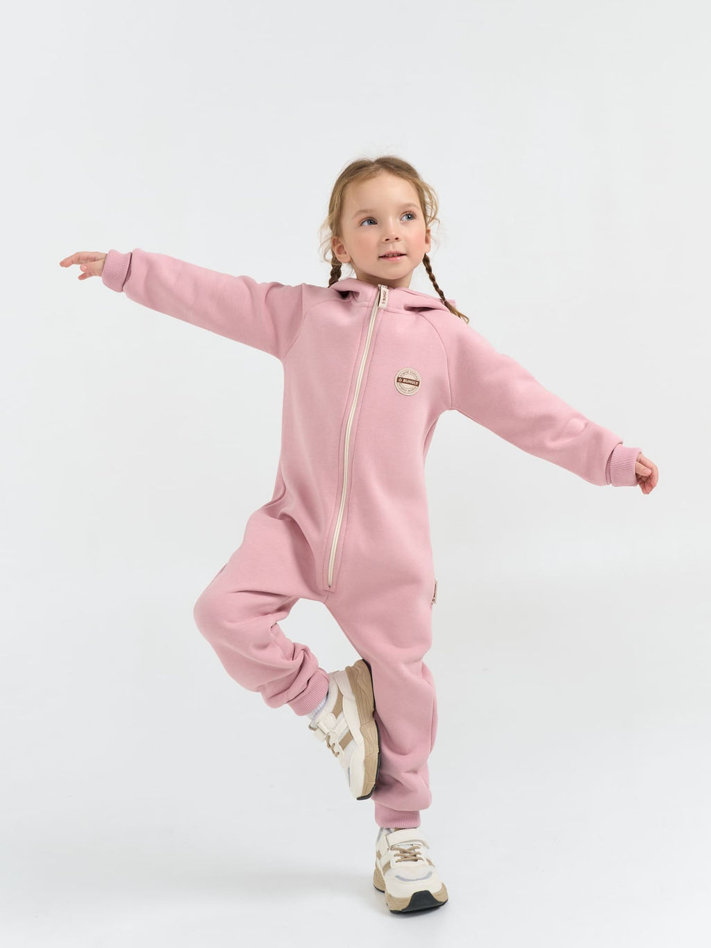 Комбинезон с клапаном Пудра утепленный - Bungly фото 2