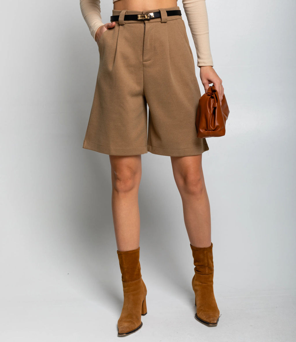 Шорты #КТ25122, тёмно-бежевый - Dommod фото 2