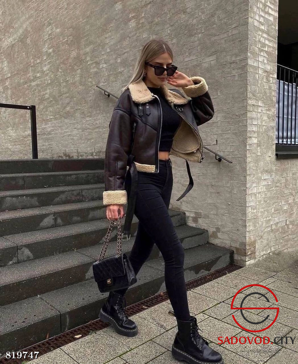 Дублёнка женская осенняя-зимняя