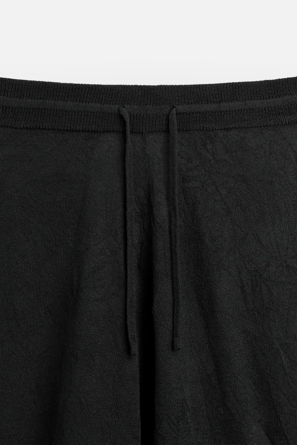 CREASED-EFFECT KNIT TROUSERS - Zara фото 8