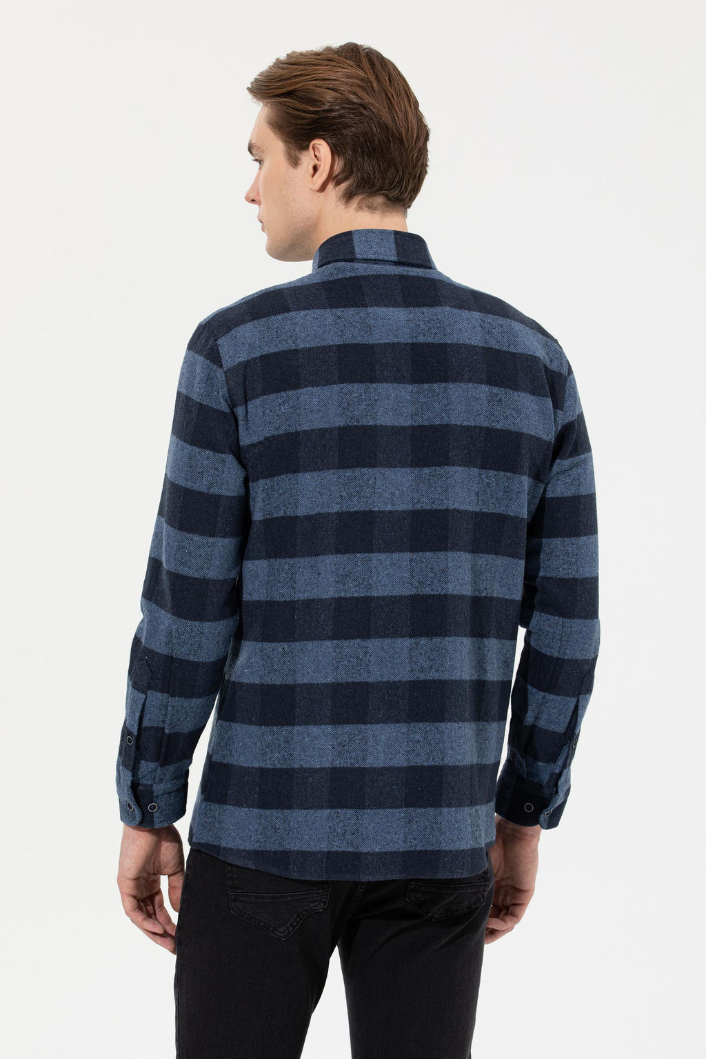 Erkek Oduncu Lacivert G_mlek