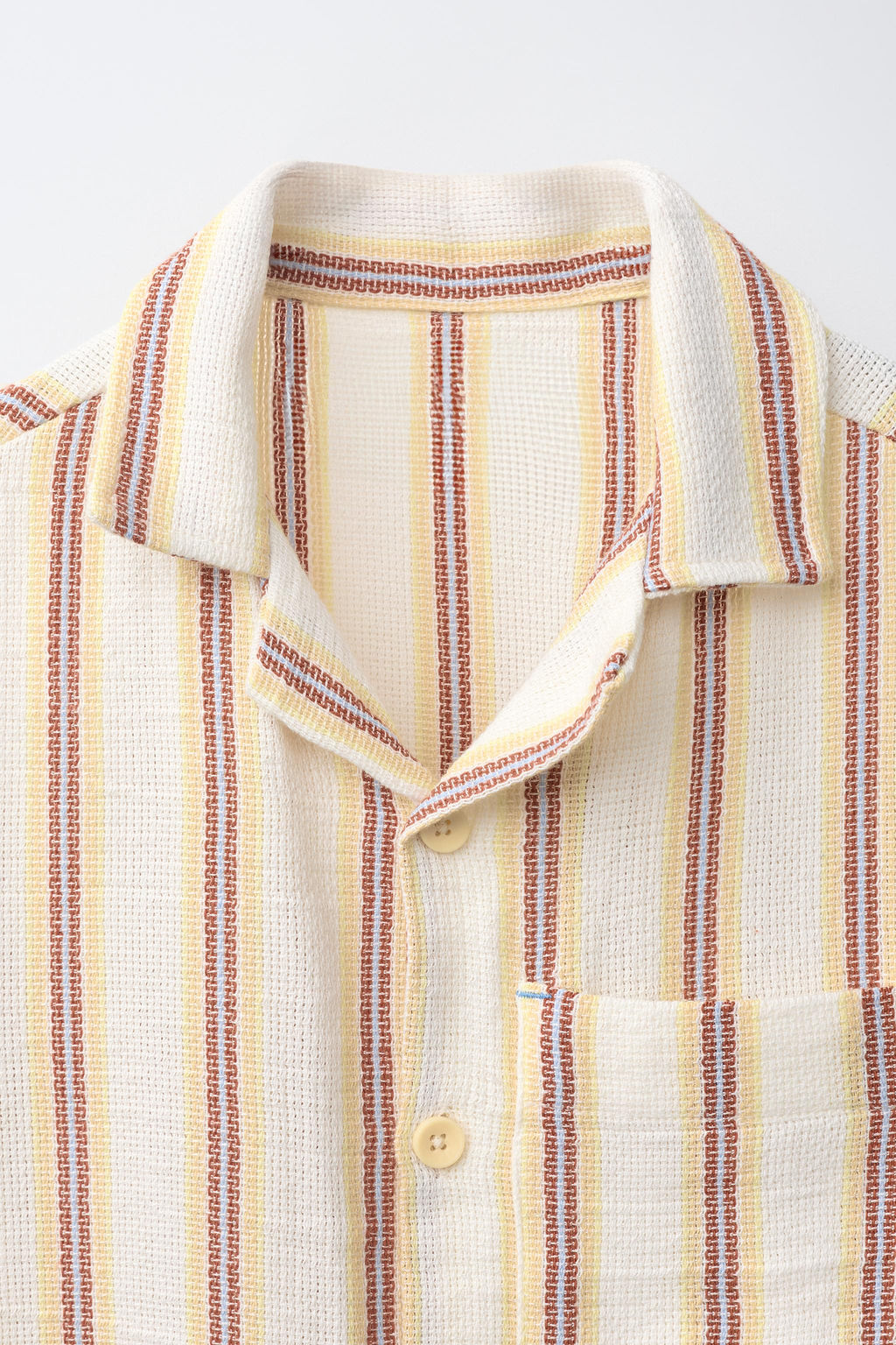CAMISA R?STICA RAYAS / Rojo - Zara фото 3