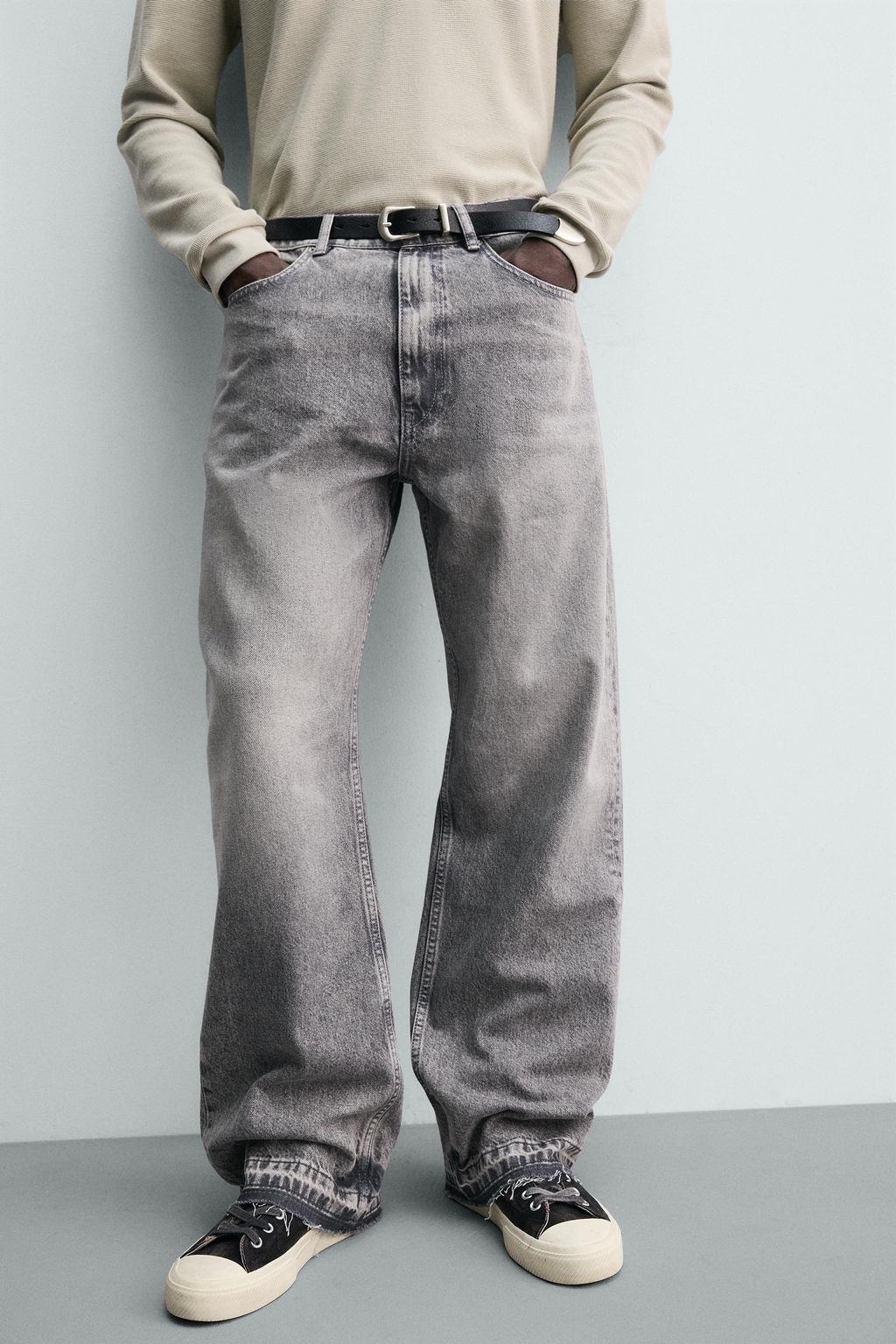 JEANS LOOSE FIT / Gris - Zara фото 5