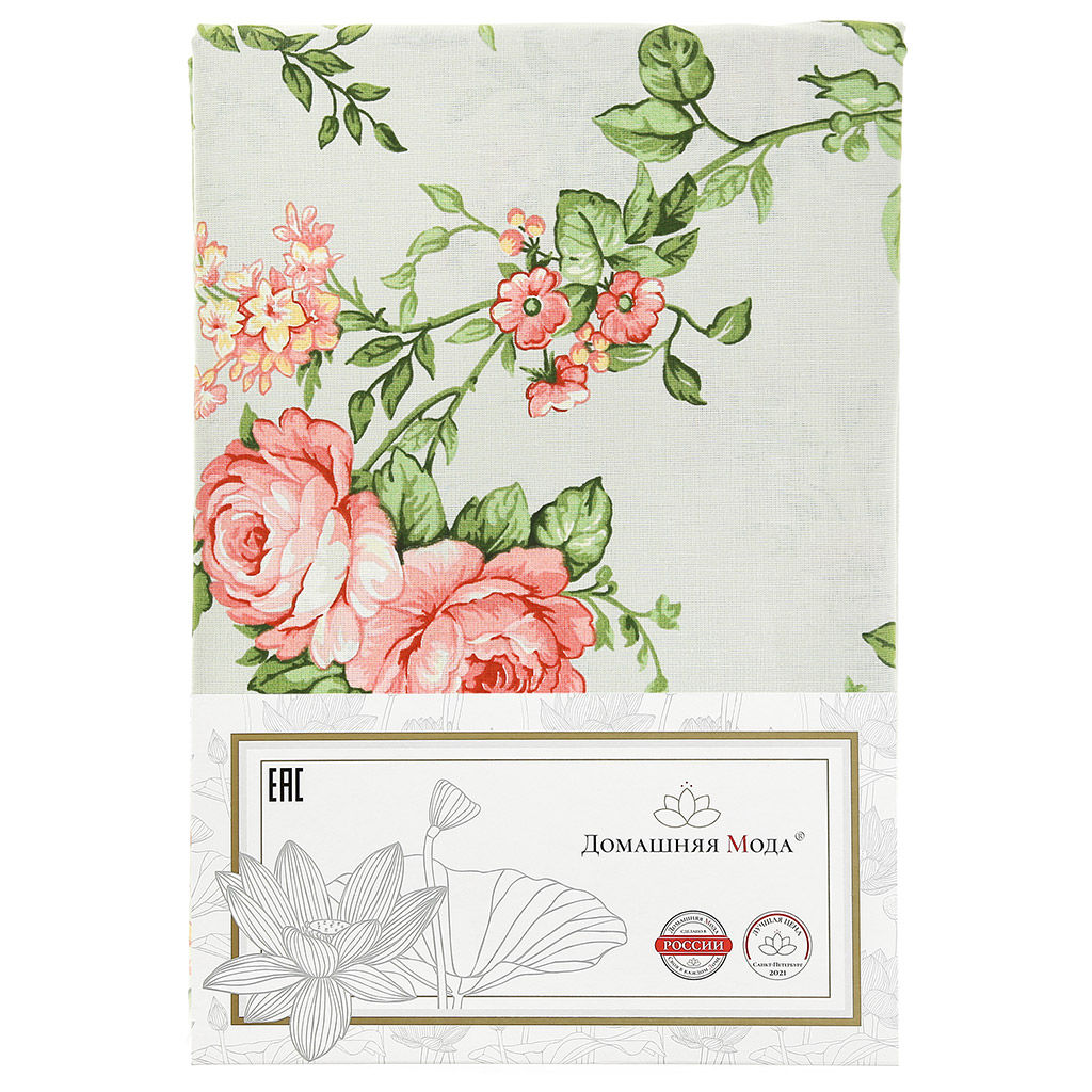 Пододеяльник на пуговицах Евро Макси "Неаполь" 240х215см, бязь "Комфорт" 121г/м2, хлопок 100%, упаковка "классическая" ПВХ 28х41см, "Домашняя мода" (Россия)