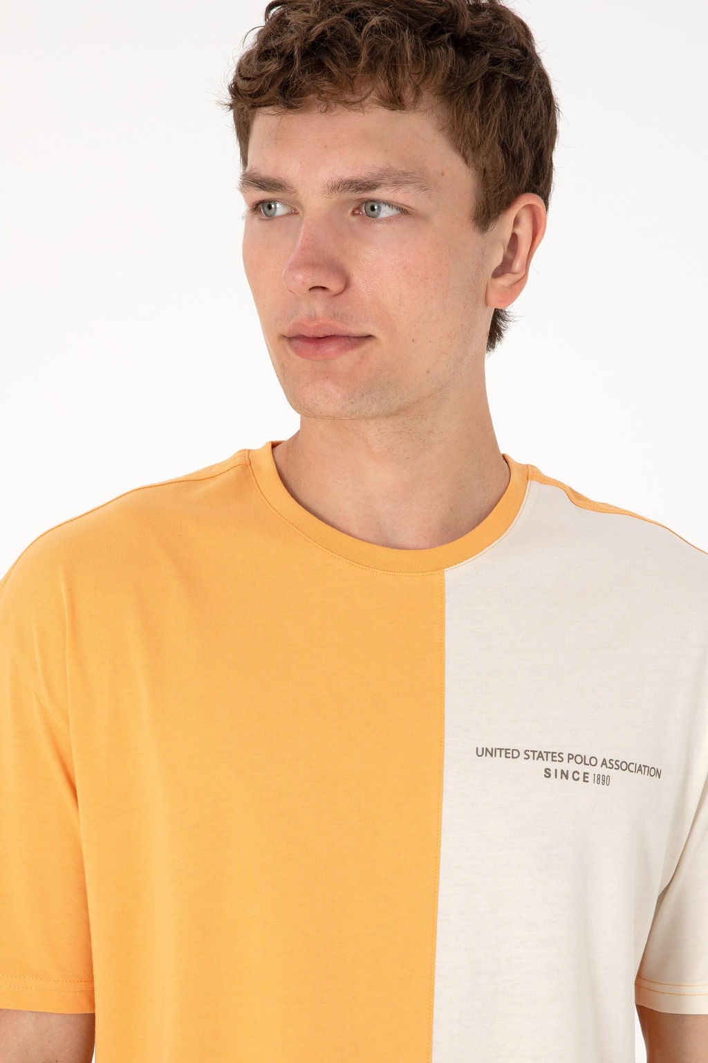 Erkek Comfort Fit Bisiklet Yaka Turuncu Ti__rt Sepette S_rpriz _ndirim - U.s. polo assn фото 4