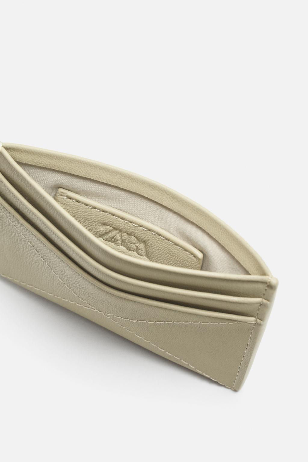 CARD HOLDER WITH TOPSTITCHING - Zara фото 4