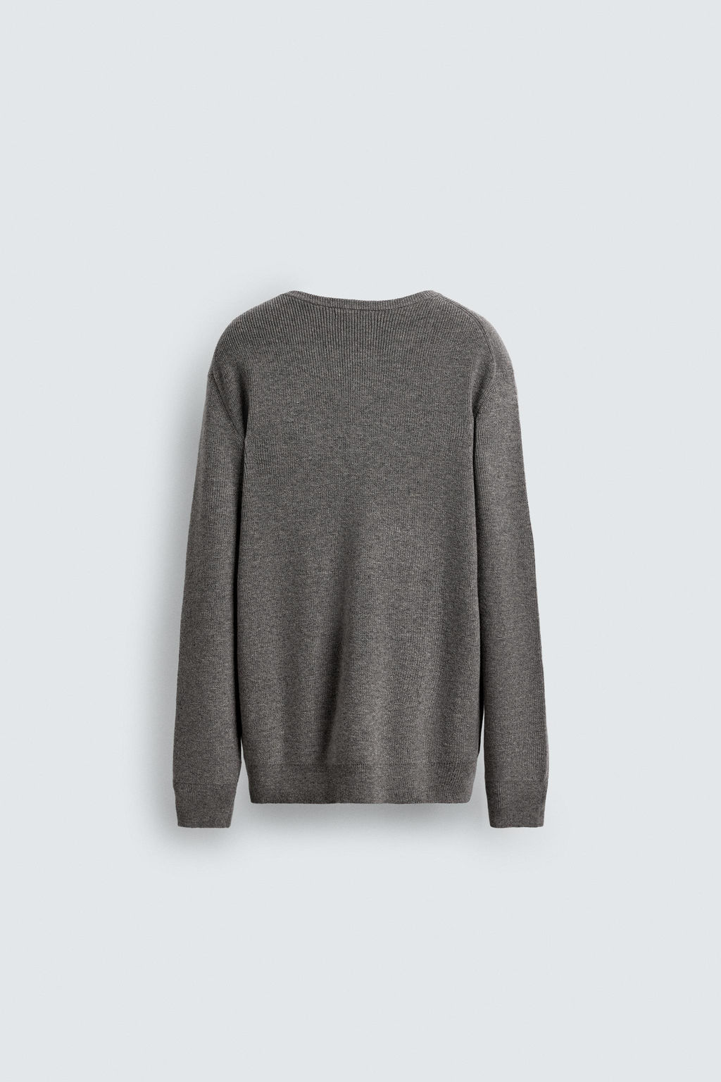 RIBBED BUTTON-NECK JUMPER - Zara фото 8