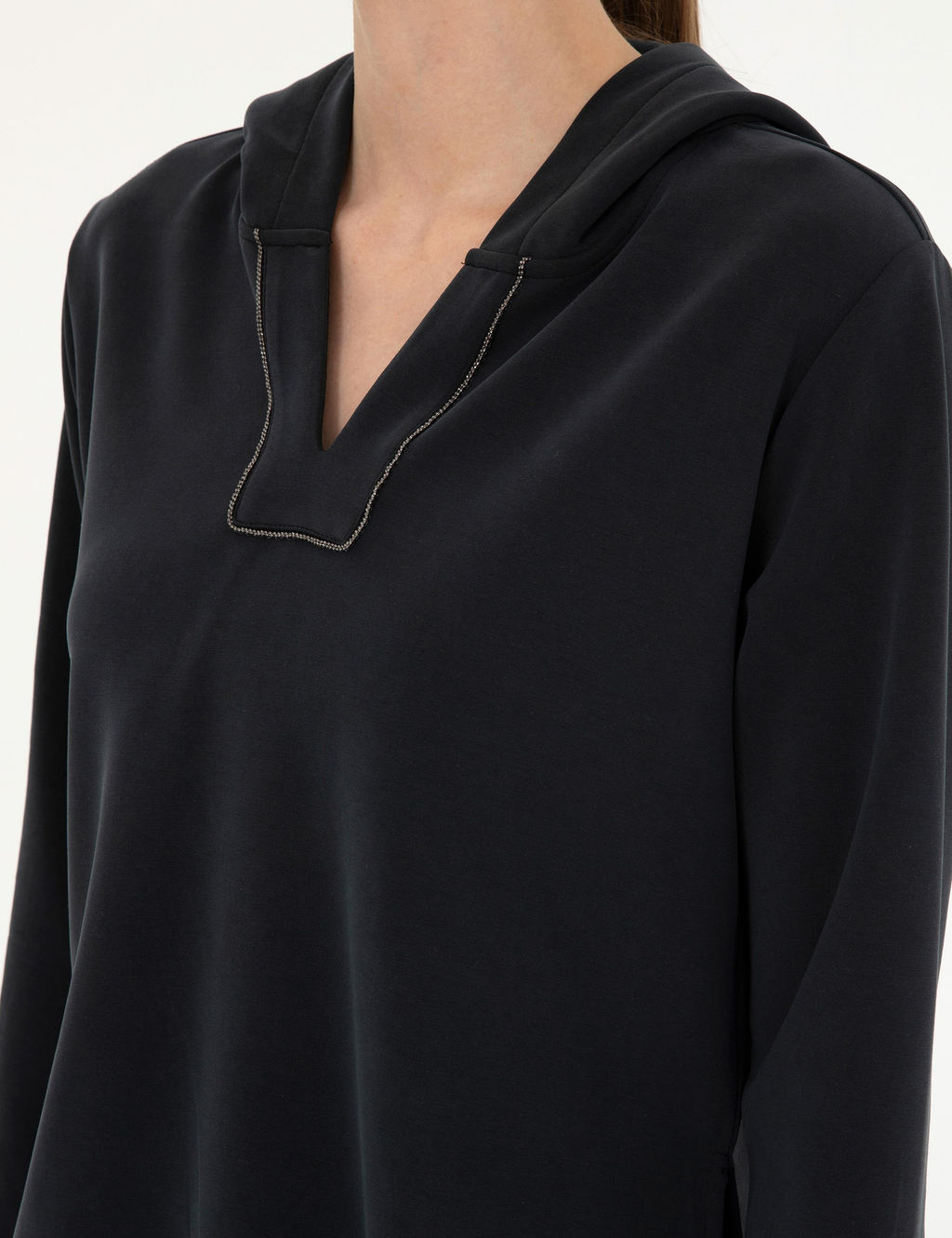 Siyah Regular Fit Sweatshirt - Pierre cardin фото 7