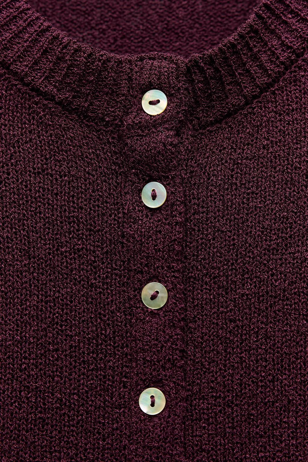 PLAIN KNIT CARDIGAN - Zara фото 15