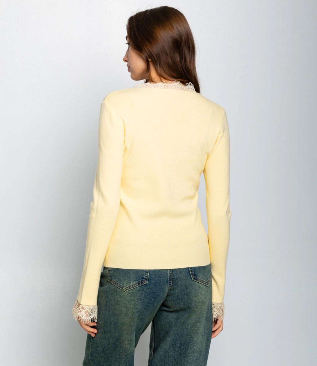 Джемпер #КТ9045, жёлтый - Dommod фото 3