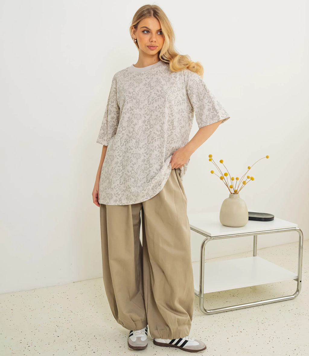 Футболка #КТ1200, светло-бежевый - Dommod фото 4