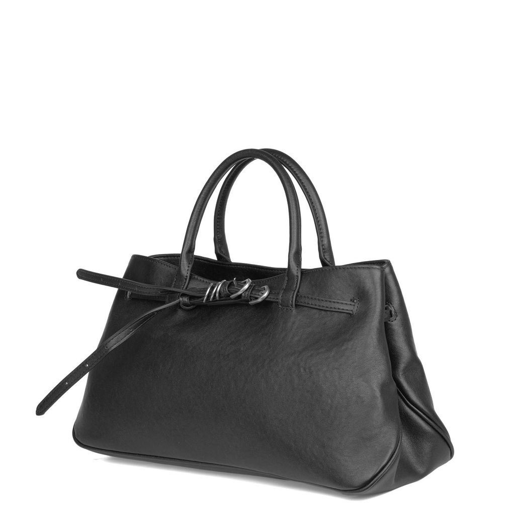 7019 black, Женская кожаная сумка, Barcelo Biagi