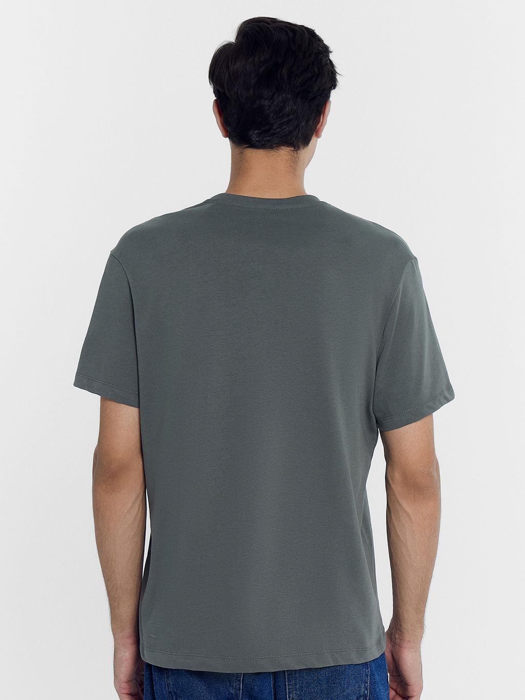 Футболка мужская серая с печатью камень +печать 111742-1 - Mark formelle фото 3