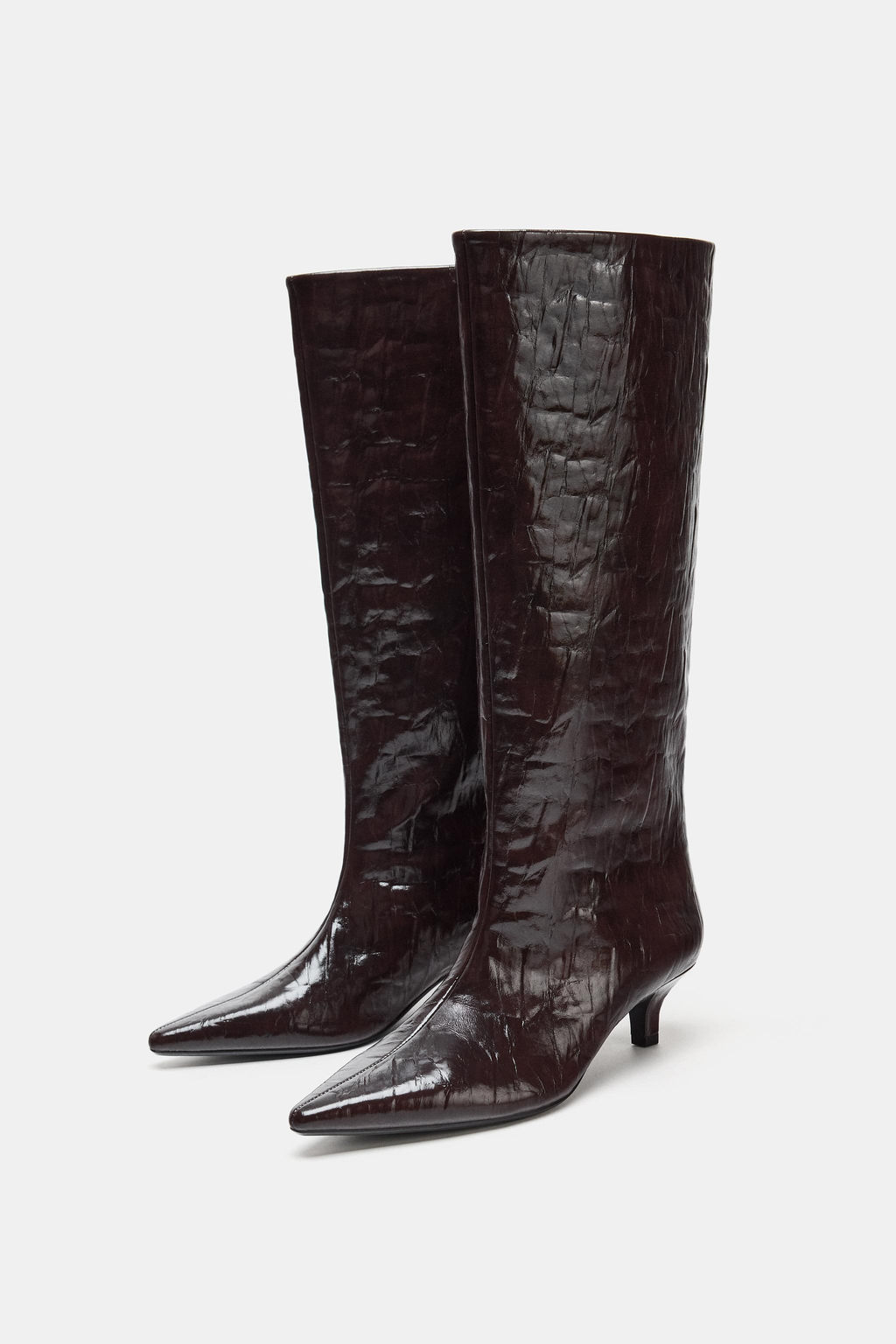 KITTEN HEEL BOOTS - Zara фото 9