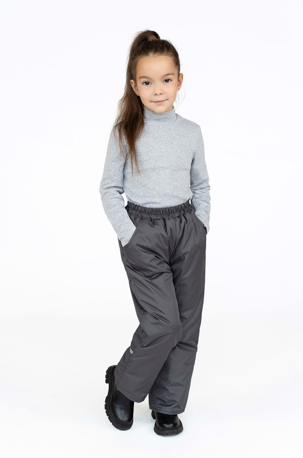 Брюки демисезонные серые