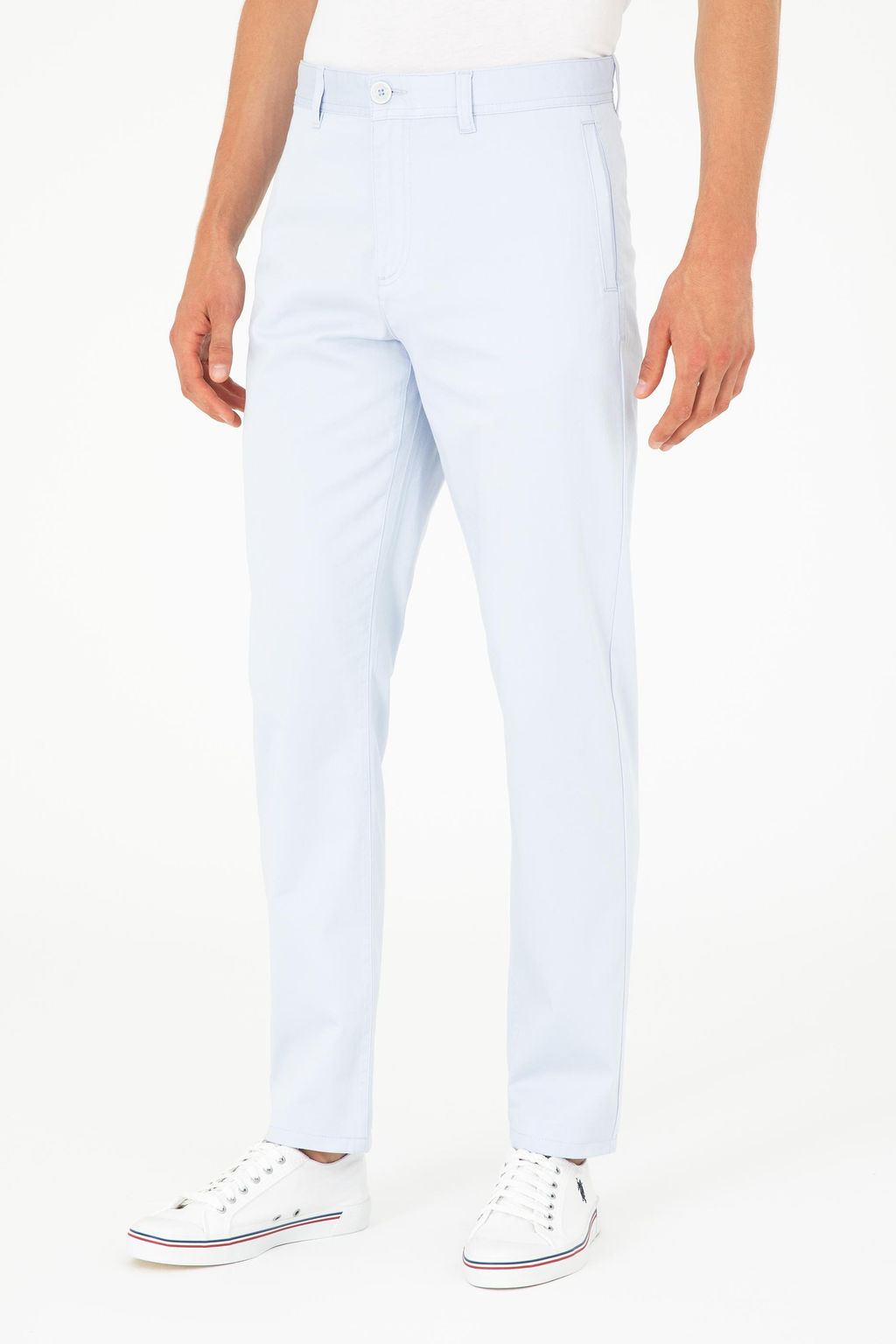 Мужские голубые брюки из плотной ткани Неожиданная скидка в корзине - U.s. polo assn фото 2